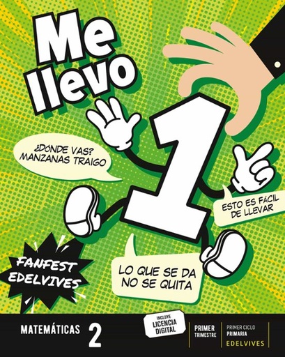 [978-84-140-3993-9] Matemáticas (Me llevo 1) 1º, 2º, 3º Trimestre