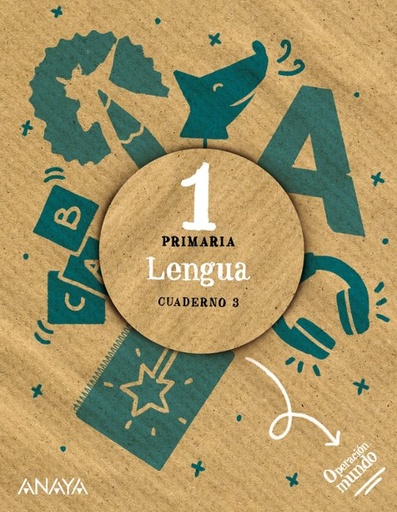 [978-84-698-9231-2] LENGUA 1º EDUCACION PRIMARIA CUADERNO 3 OPERACIÓN MUNDO